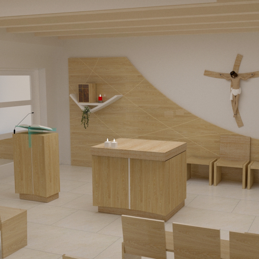 Ash wood altar - LA NOVA Sas di Busatto Susanna & C. - ereligio