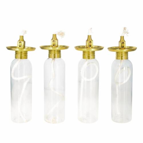 Set of 4 refillable insert for burning candles