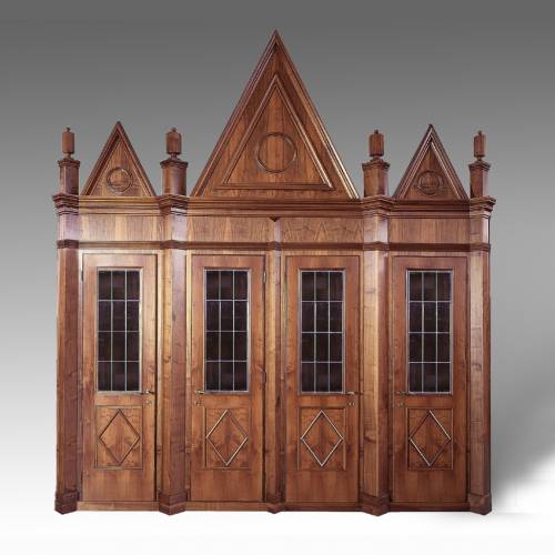 Confessionale in legno - Mod. Gotico