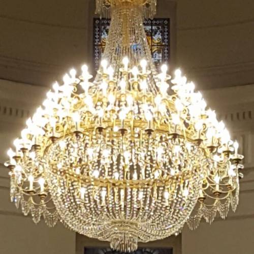 Restoration of antique and stylish chandeliers