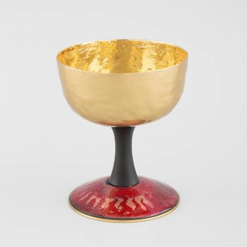 Copper Chalice with enamelled Foot