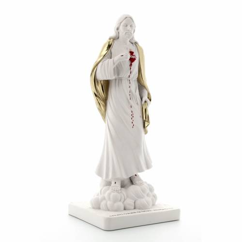 Figurka Serca Jezusowego z Białego Marmurowego Proszku