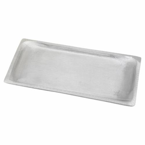 Silver aluminium candle coaster