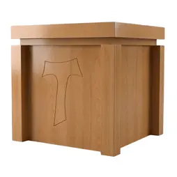 Altare in legno con croce Tau - Art. 740