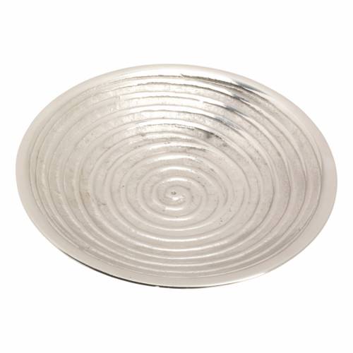 Nickel plated brass Coaster with grooves