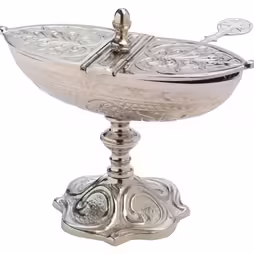Klasyczna Niklowana Łódka H 13 cm