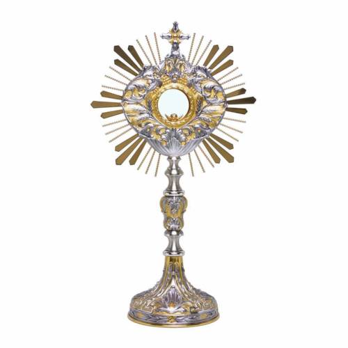 Monstrancja Posrebrzany Metal 68 cm