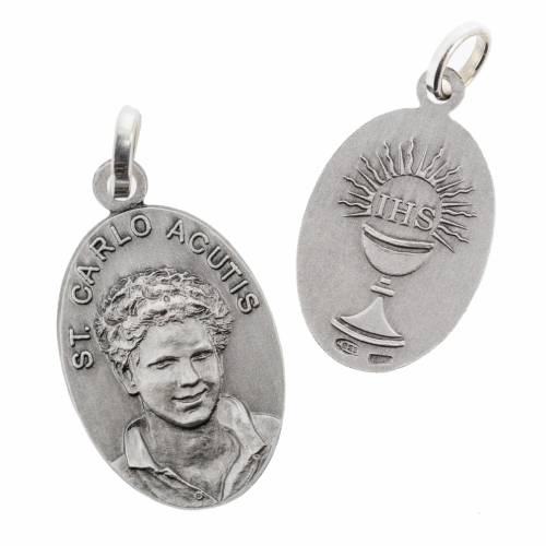 Medal Świętego Karola Acutisa w Srebrze 925