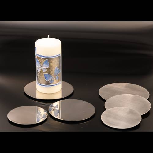 Plate of stainless steel polished