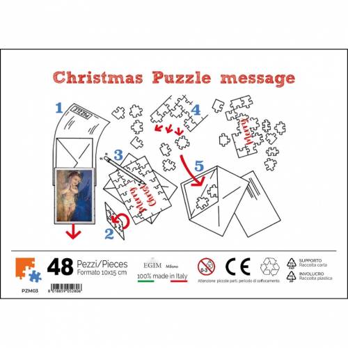 PZM03 PUZZLE BOŻONARODZENIOWE Z PERSONALIZOWALNYM PRZESŁANIEM