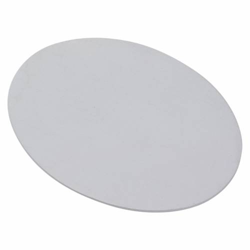 White aluminium coaster 13,5x10 cm