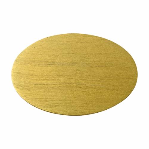 Gold aluminium coaster