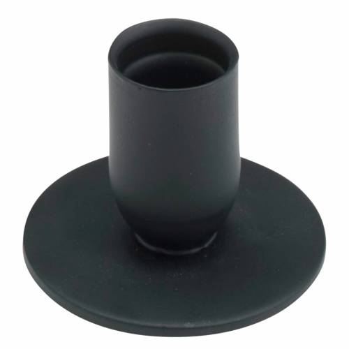 Portacandele in ferro nero H 4,5 cm
