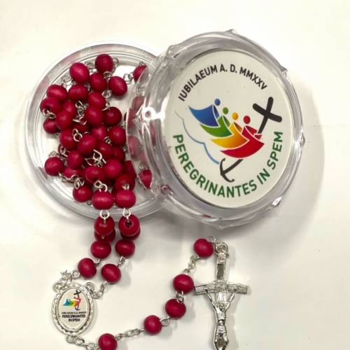 Rose scented rosary with Jubilee 2025 box