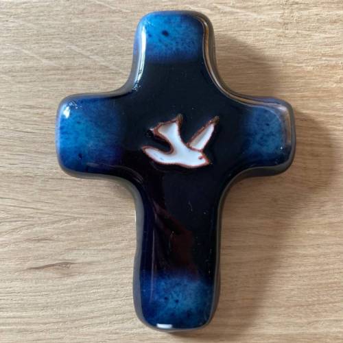 Ceramic Cross “Dove”