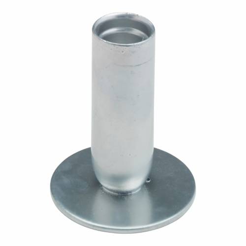 Portacandele in ferro argento H 8 cm