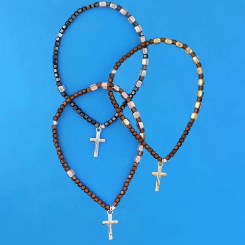 Bracciale a rosario in ematite