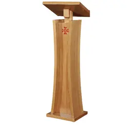 Leggio in legno con croce rossa - Art. 504