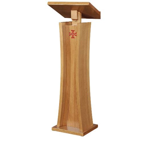 Leggio in legno con croce rossa - Art. 504