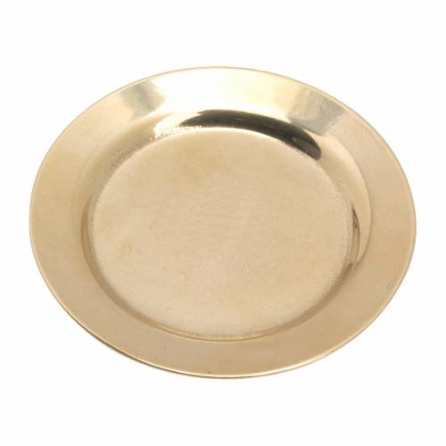 Brass candle plate D 11 cm