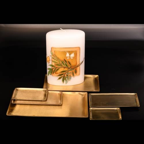 Matte candle coaster