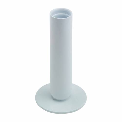Świecznik Żelazny Biały H 12 cm