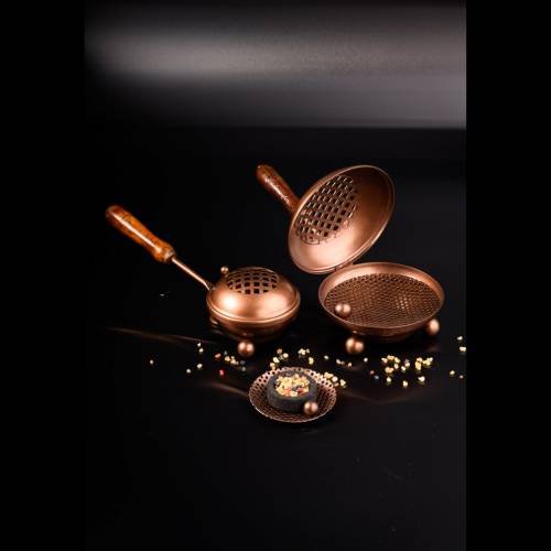 Incense pan copper finish