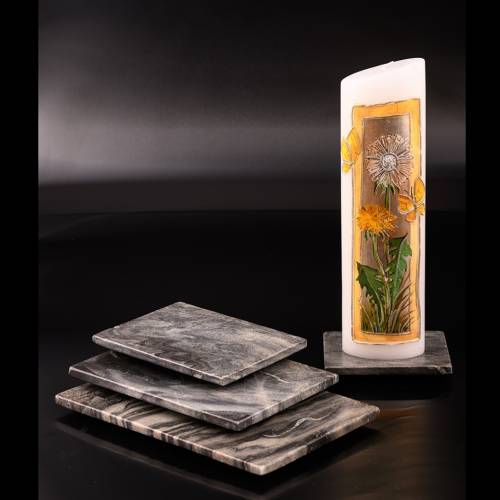 Geometric candle plate