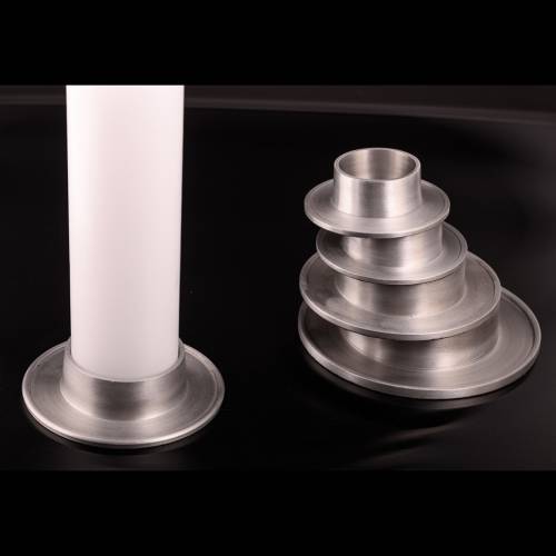 Round matte candle plate