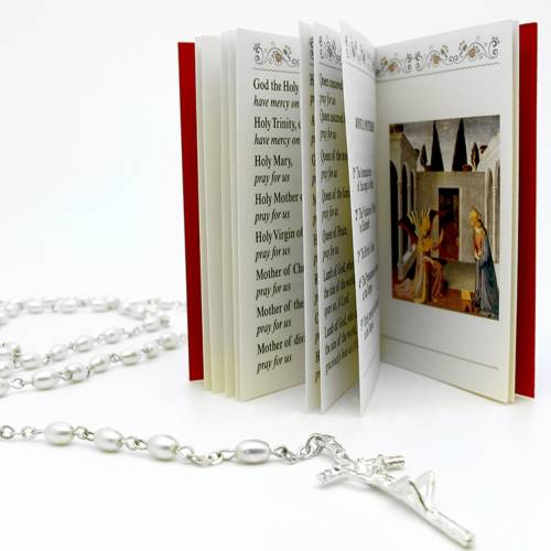 Booklet  "The Holy Rosary" packaged with rosary