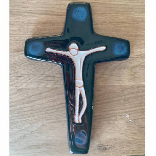 Krzyż Ceramiczny "Jezus Chrystus"