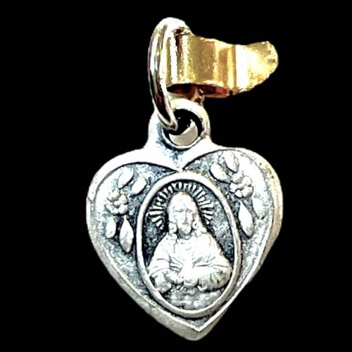 Small heart medal Sacred Heart - Virgo Carmeli