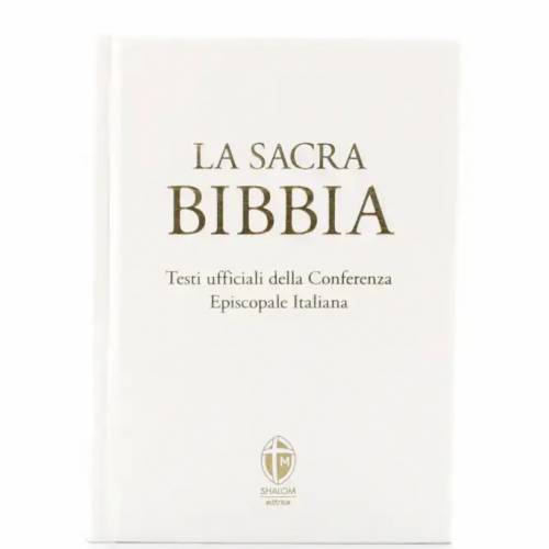 La Sacra Bibbia. Edizione grande a caratteri grandi. Ecopelle bianca