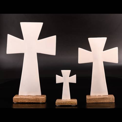 Croce in metallo da appoggio