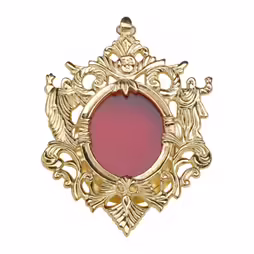 Brass hanging reliquary gold plated