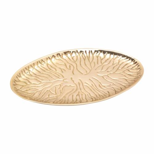 Grooved oval coaster
