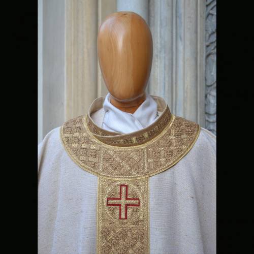Traditional Chasuble made of raw silk