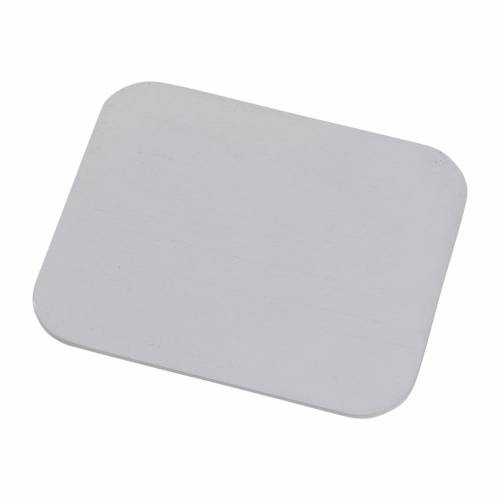 White aluminium candle coaster 13,5x10 cm