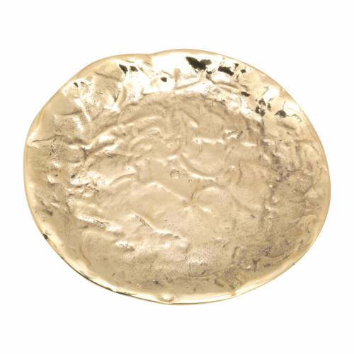 Polished brass coaster D 12,5 cm