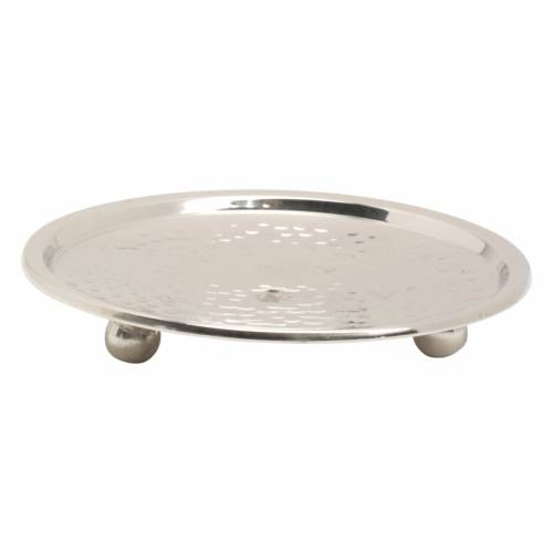 Piatto candela nichelato