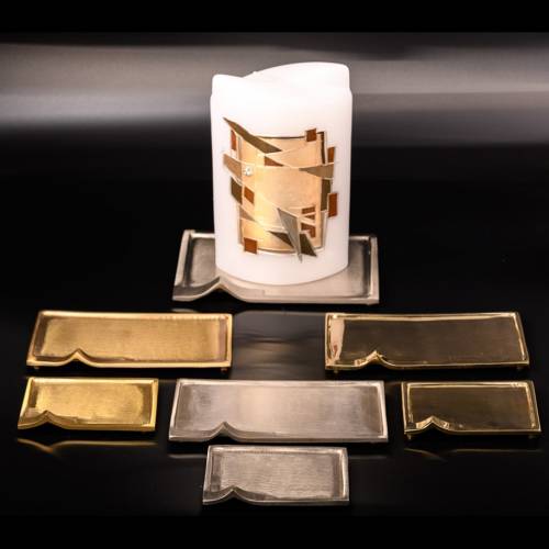 Nickel plated candle coaster