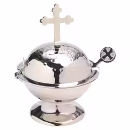 Navetta con croce e cucchiaio H 16 cm