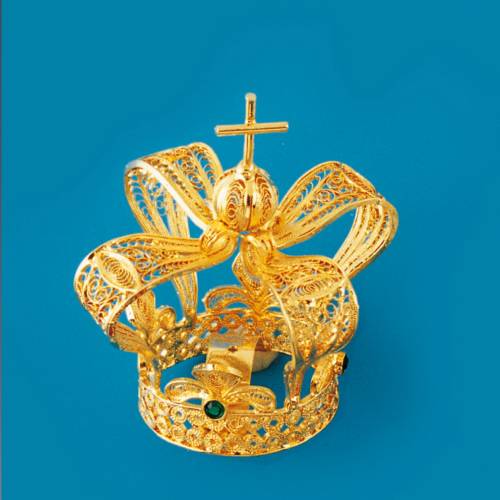 Crown for statues with rhinestones