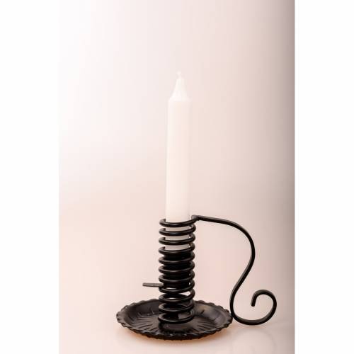 Candelabro in ferro a spirale H 12 cm