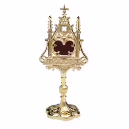 Reliquiario placcato H 32 cm