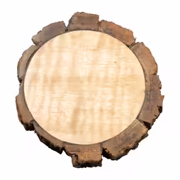 Plate natural wood D 8 cm