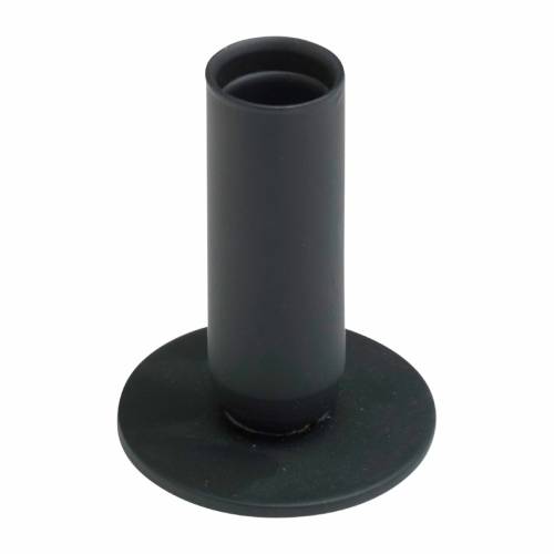 Candleholder iron black H 8 cm
