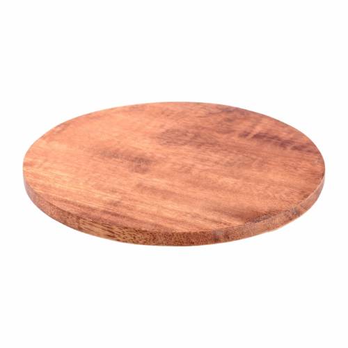 Mango wood candle plate D 14 cm