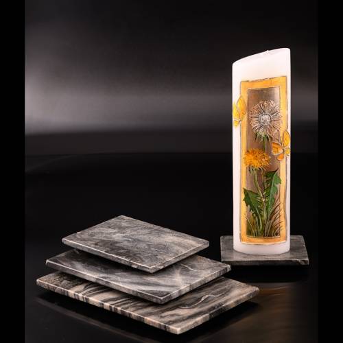 Rectangular candle plate