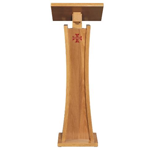 Leggio in legno con croce rossa - Art. 504